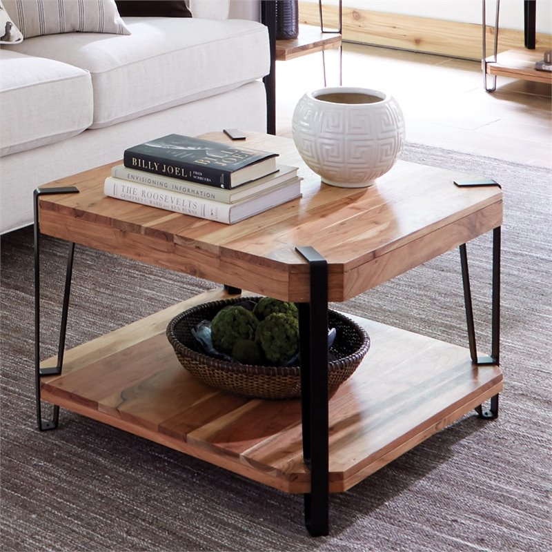 Ryegate Natural Live Edge Solid Wood, Solid Wood Coffee Tables Made In Usa