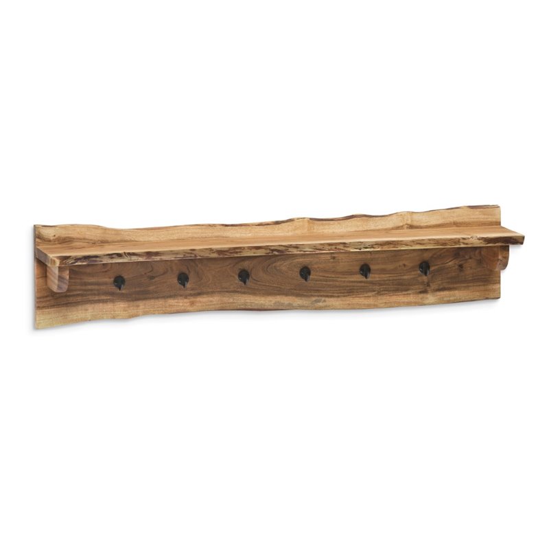 Alaterre Furniture Hairpin Natural Live Edge 48