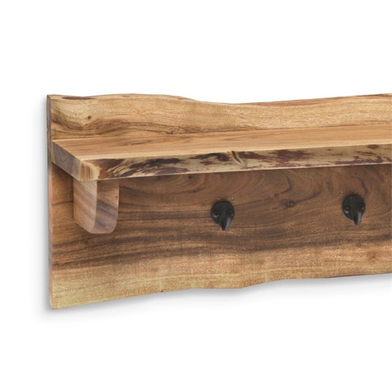 Alaterre Furniture Hairpin Natural Live Edge 48