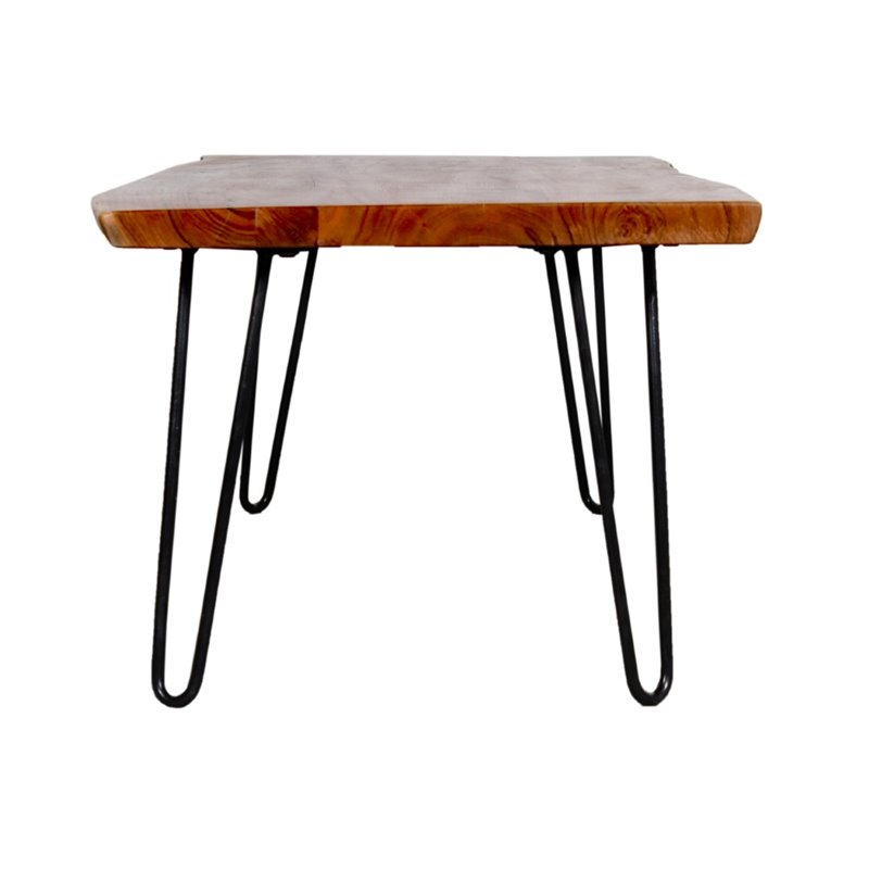 Hairpin Natural Live Edge Wood with Metal 48