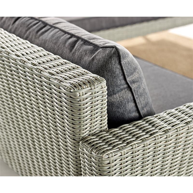 Albany All-Weather Wicker / Rattan Outdoor Gray Sofa with 26