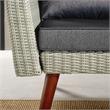 Albany All-Weather Wicker / Rattan Outdoor Gray Sofa with 26