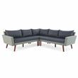 Albany All-Weather Wicker / Rattan Outdoor Gray Sofa with 26