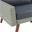 Albany All-Weather Wicker / Rattan Outdoor Gray Sofa with 26