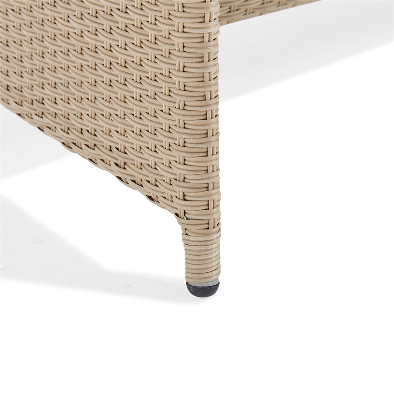 light tan wicker outdoor furniture