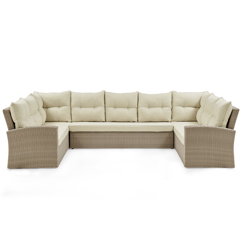 Canaan All Weather Wicker Outdoor, All Weather Wicker Sectional Sofa