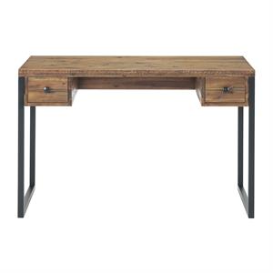alaterre furniture claremont 48 in w rustic wood and metal desk