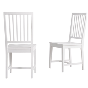 alaterre furniture vienna wood dining chairs - white (set of 2)