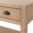 Alaterre Furniture Arden 2-Drawer Light Driftwood Pine Open Shelf Nightstand