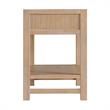Alaterre Furniture Arden 2-Drawer Light Driftwood Pine Open Shelf Nightstand