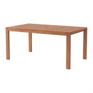 weston eucalyptus wood outdoor dining table