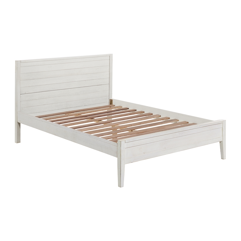 Windsor4-Piece Bedroom Set with Panel Full Bed 2 Nightstands and Chest - White