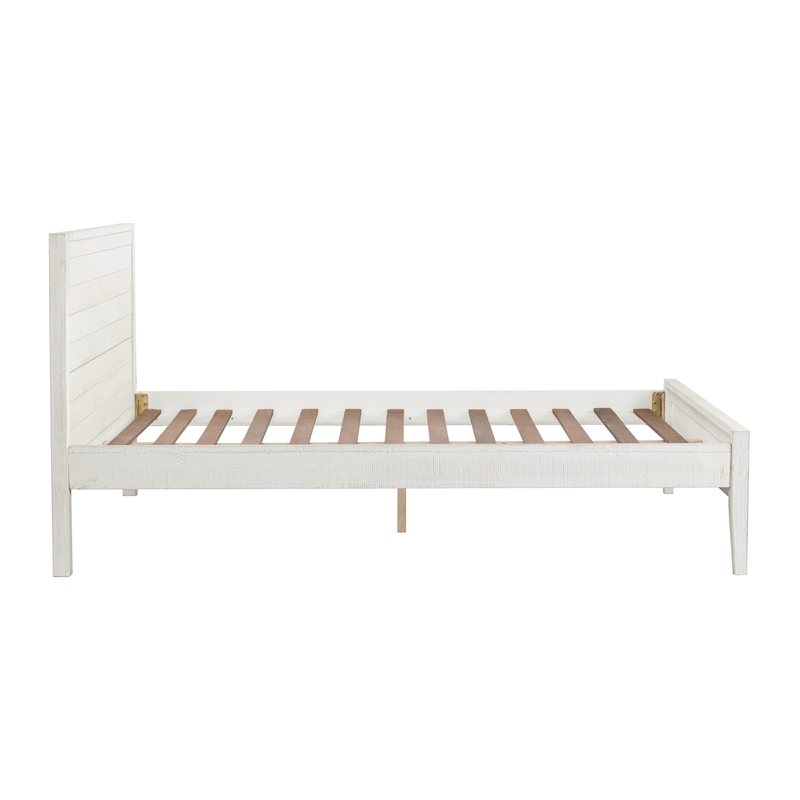 Windsor4-Piece Bedroom Set with Panel Full Bed 2 Nightstands and Chest - White