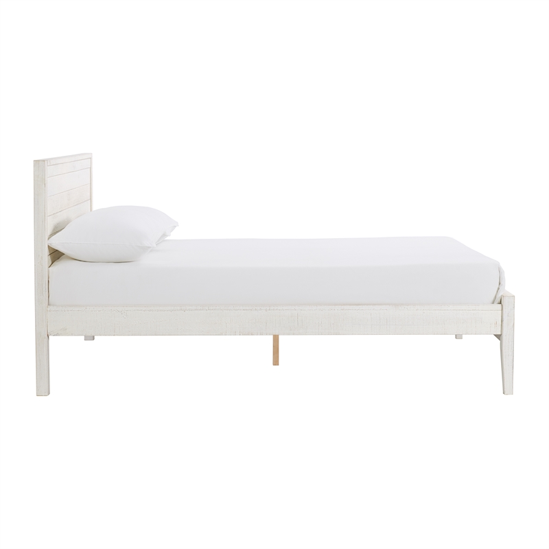 Windsor4-Piece Bedroom Set with Panel Full Bed 2 Nightstands and Chest - White