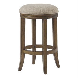 alaterre furniture natick counter height stool - brown