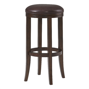 alaterre furniture natick bar height stool - distressed walnut