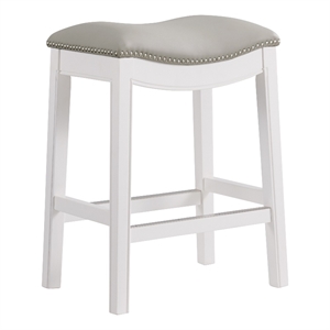alaterre furniture williston counter height stool - white