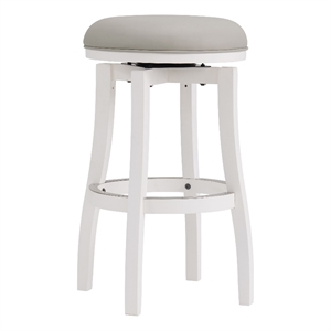 alaterre furniture ellie bar height stool - white
