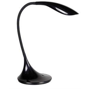 rylie black 15.8 ines led desk lamp