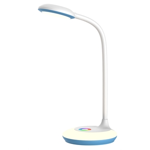 chance white 14.2 inches led rgb desk lamp with usb charging
