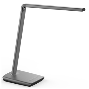 tucker 16.5 inches led desk lamp with usb charge in gray