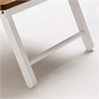 Lada Foldable Laptop Tray with Acacia Top and White Legs in Beige and White