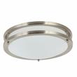 12 in. 1-Light Satin Nickel Finish Smart LED Ceiling Light Flush Mount