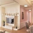 12 in. 1-Light Satin Nickel Finish Smart LED Ceiling Light Flush Mount
