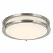 12 in. 1-Light Satin Nickel Finish Smart LED Ceiling Light Flush Mount