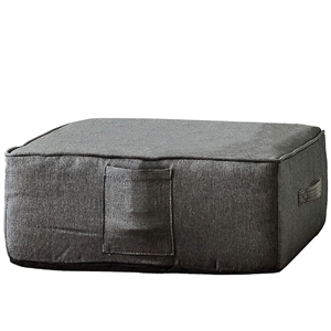 24 inches Bake Floor Ottoman in Gray