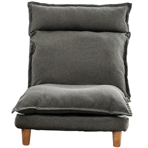 bake floor recliner sofa in gray