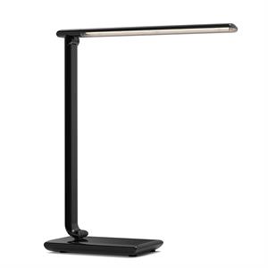 led 16.9 inches dimmable black desk lamp with usb port