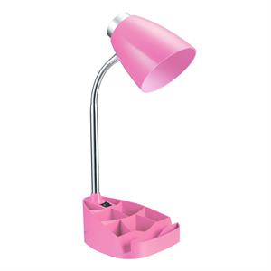 15.4 inches pink desk lamp with penholder