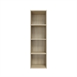 41.81 in. Tall Natural Oak Wood 4-Shelf Etagere Bookcase
