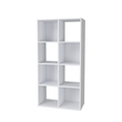 46.46 in. Tall White Wood 4-Shelf Etagere Bookcase
