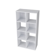 46.46 in. Tall White Wood 4-Shelf Etagere Bookcase