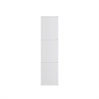 37.52 in. Tall White Wood 3-Shelf Etagere Bookcase
