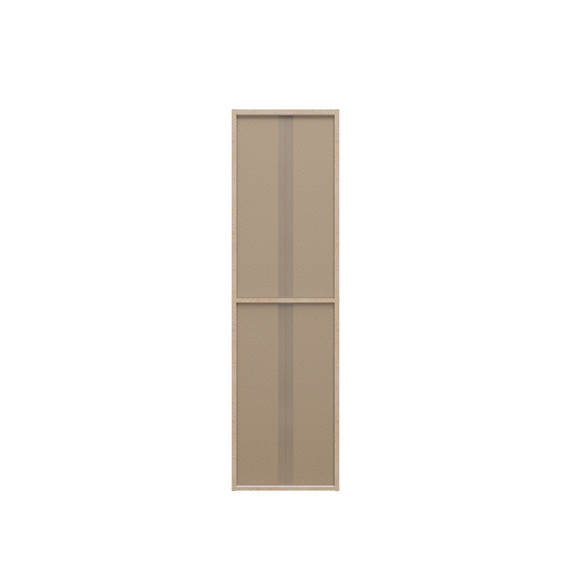 41.93 in. Tall White Wood 4-Shelf Etagere Bookcase with Adjustable Shelves