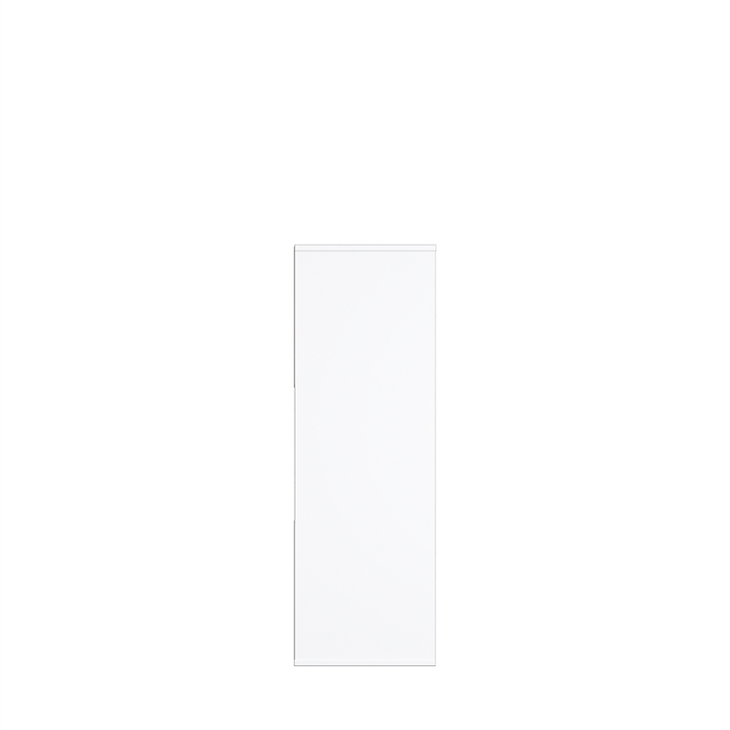 34.96 in. Tall White Wood 3-Shelf Etagere Bookcase