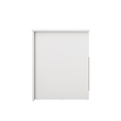 22.4 in. White Rectangle Wood End Table with 1 Drawer