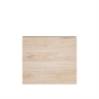 15.74 in. White and Natural Oak Rectangle Wood End Table with 1 Drawer