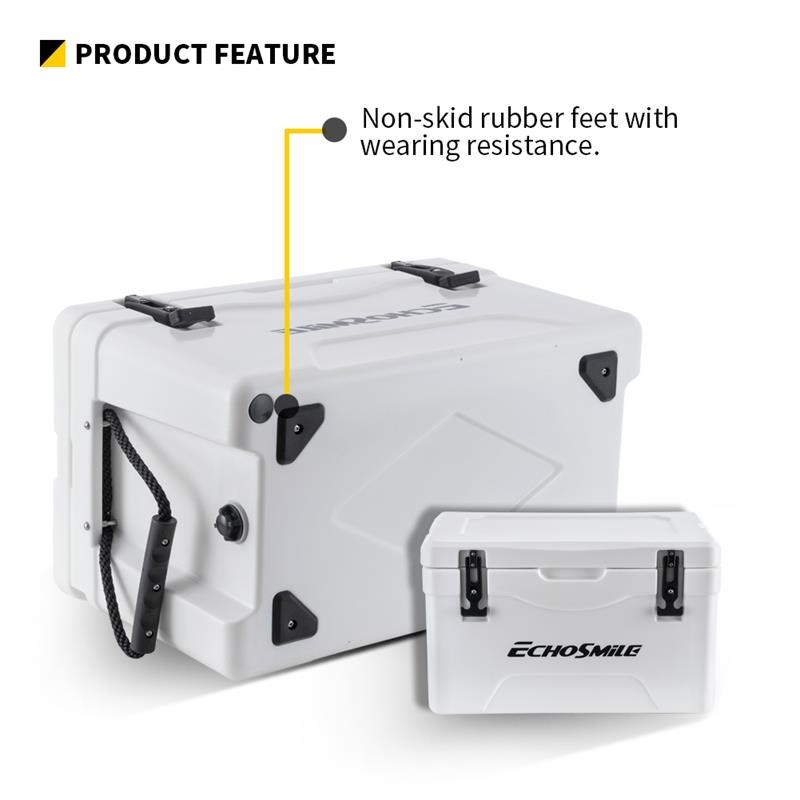 EchoSmile 30 qt. White Rotomolded Cooler