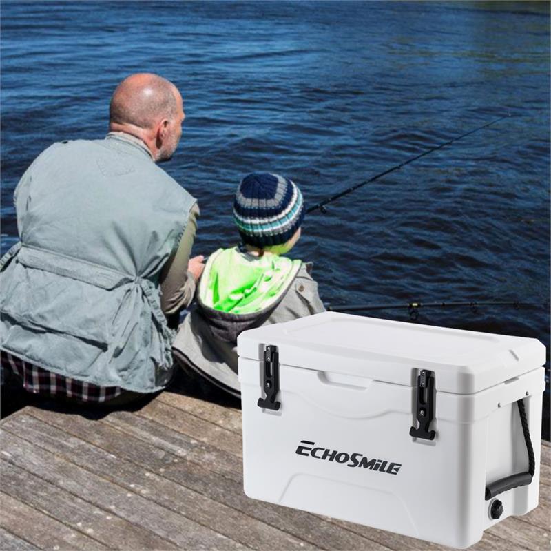 EchoSmile 40 qt. White Rotomolded Cooler