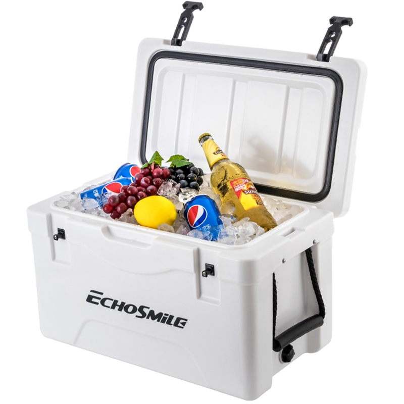 EchoSmile 40 qt. White Rotomolded Cooler