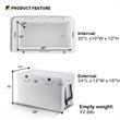 EchoSmile 40 qt. White Rotomolded Cooler