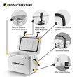 EchoSmile 25 qt. White Rotomolded Cooler