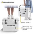 EchoSmile 25 qt. White Rotomolded Cooler