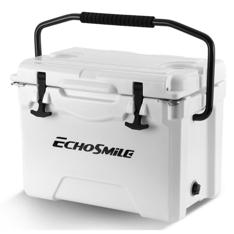 EchoSmile 25 qt. White Rotomolded Cooler