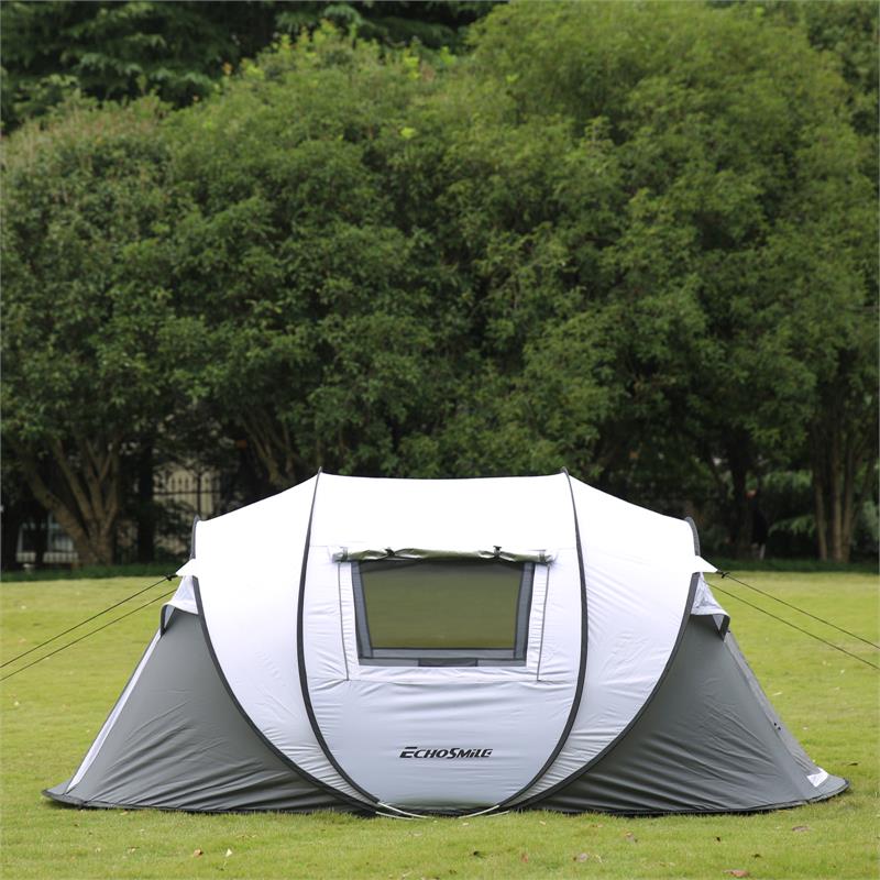 Echosmile 4-6 Person Gray Pop Up Tent