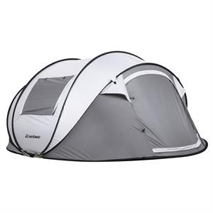 echosmile 4-6 person gray pop up tent